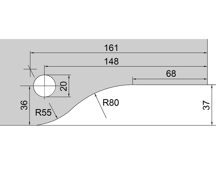 Cerniera (angolare) inferiore PT 10 Universal