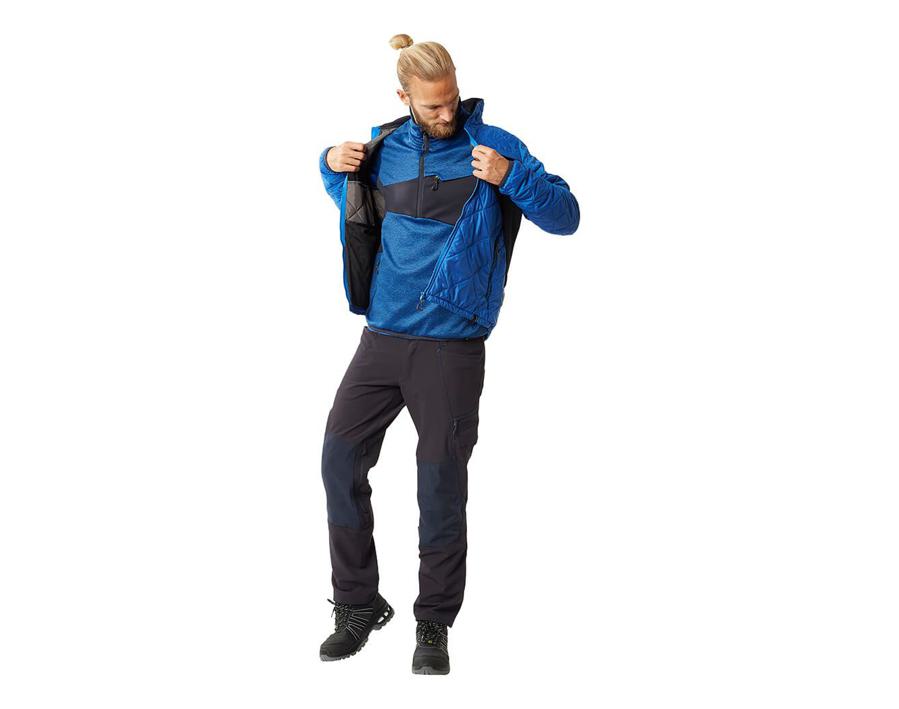 Maglione in pile con mezza cerniera ACCELERATE blu navy scuro