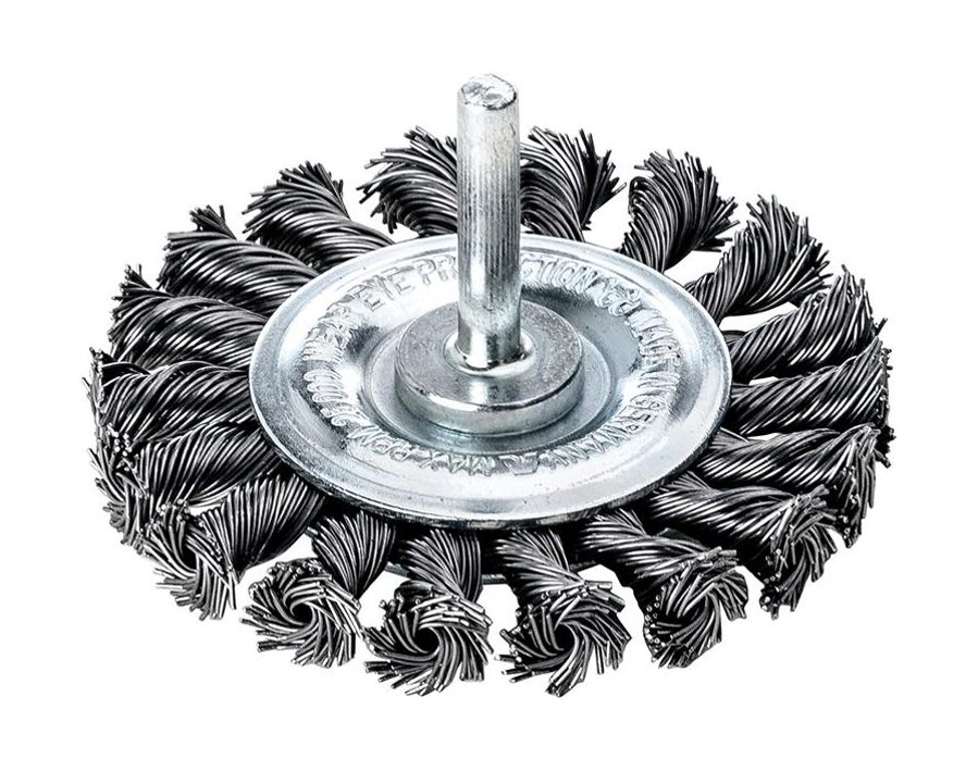 Werkzeug-Rundbürste, Stahldraht, gezopft