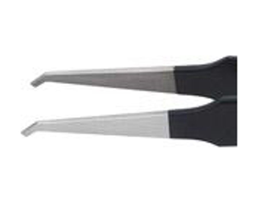 ESD-Pinzette, gewinkelte Spitzen