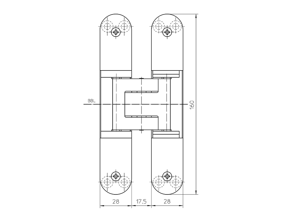 Cerniera TECTUS TE 3403 D 