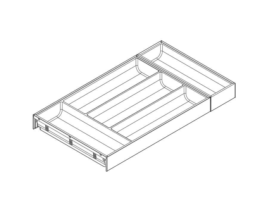 Portaposate AMBIA-LINE altezza M e K per cassetto LEGRABOX e MERIVOBOX