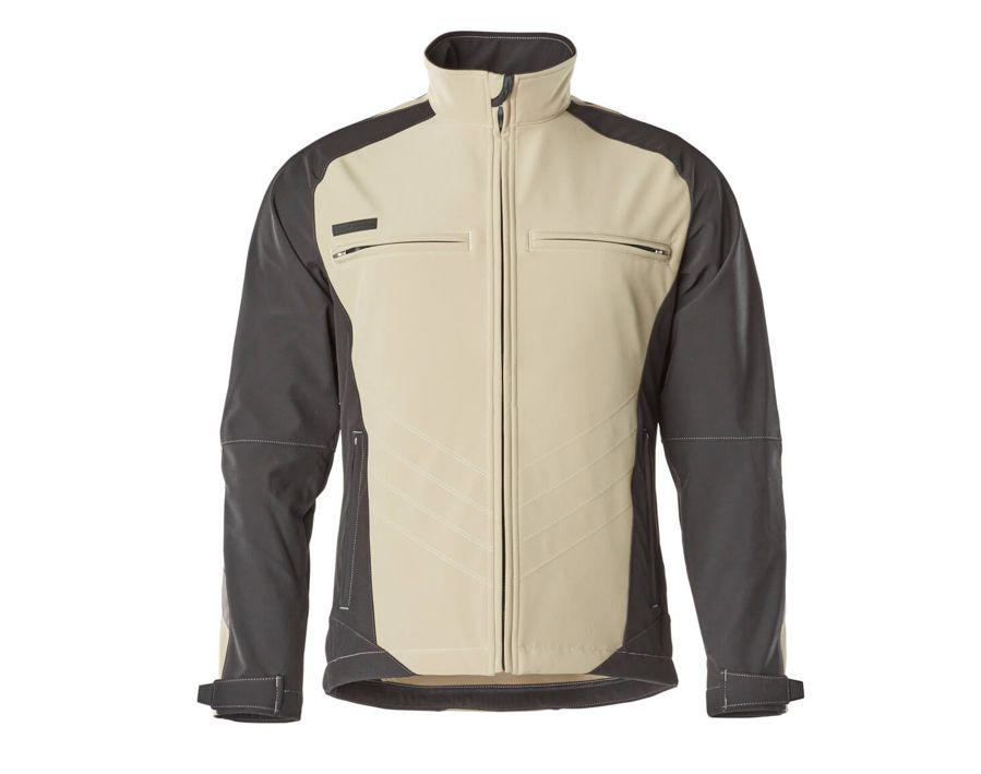 Giacca Softshell UNIQUE kakichiaro/nero
