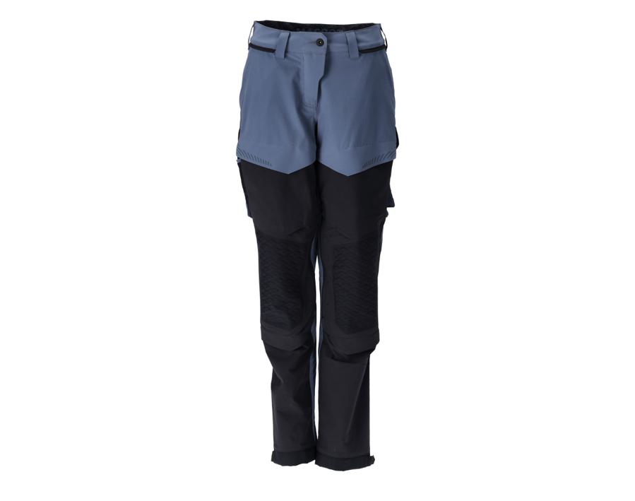 Pantaloni con tasche porta-ginocchiere CUSTOMIZED blu grigio/blu navy scuro