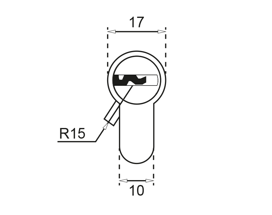 Cilindro con pomolo R6 
