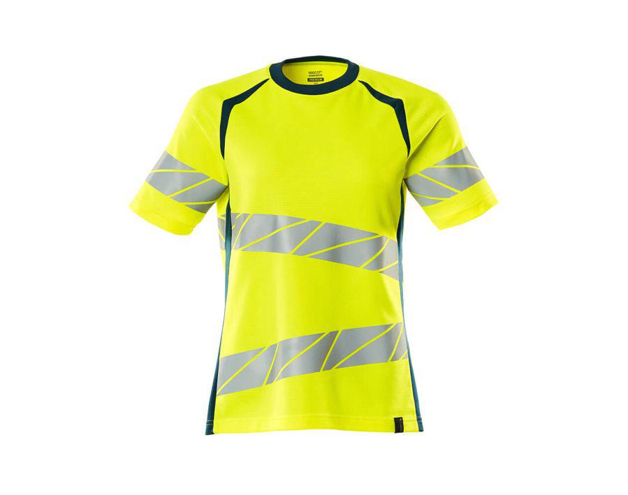 Maglietta ACCELERATE SAFE hi-vis giallo/petrolio scuro