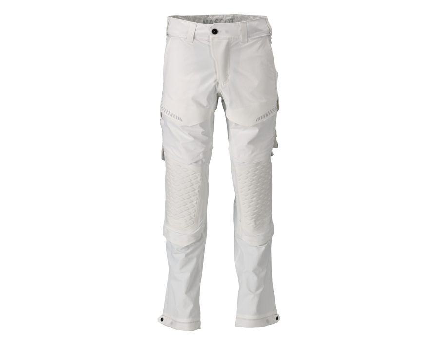 Pantaloni con tasche porta-ginocchiere CUSTOMIZED bianco
