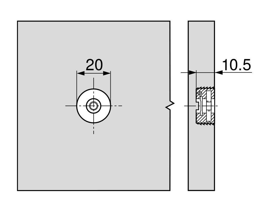Attacco frontale regolabile