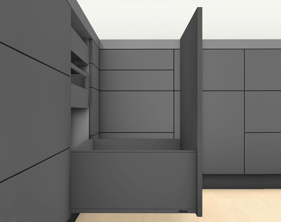 Legrabox - altezza F - grigio orione opaco 