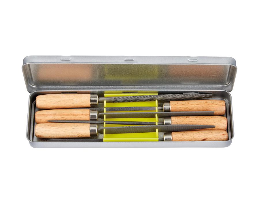 Schlüsselfeilen-Satz, 100 mm im Blechkasten