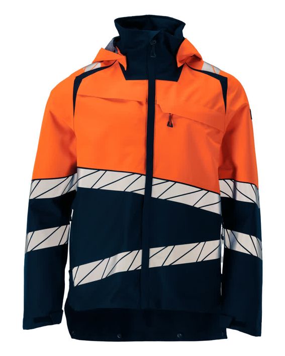 Giacca antivento ACCELERATE SAFE blu navy scuro/hi-vis arancio
