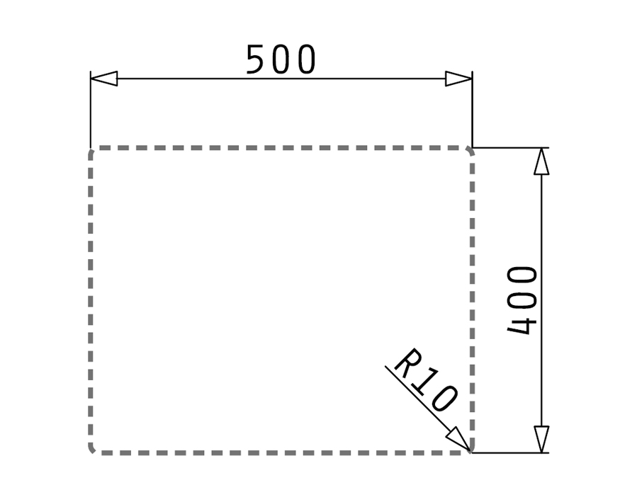 Lavello in granito Tetragon 2
