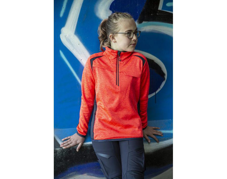 Maglione in pile da bambino ACCELERATE SAFE hi-vis giallo/nero