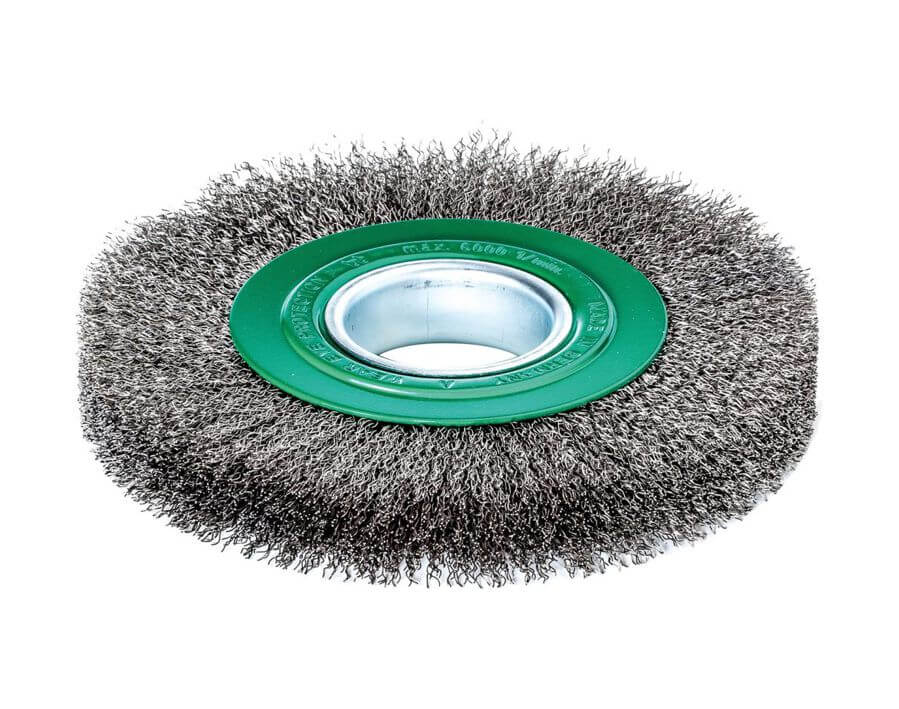 Rundbürste, rostfreier Stahldraht (1.4310), gewellt