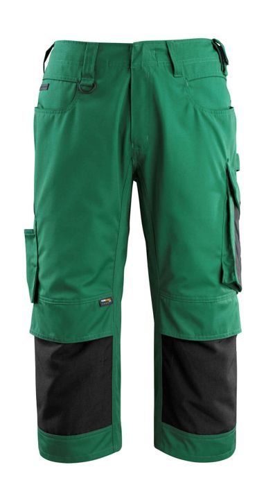 ¾ Lunghezza Pantaloni con tasche porta-ginocchiere UNIQUE verde/nero