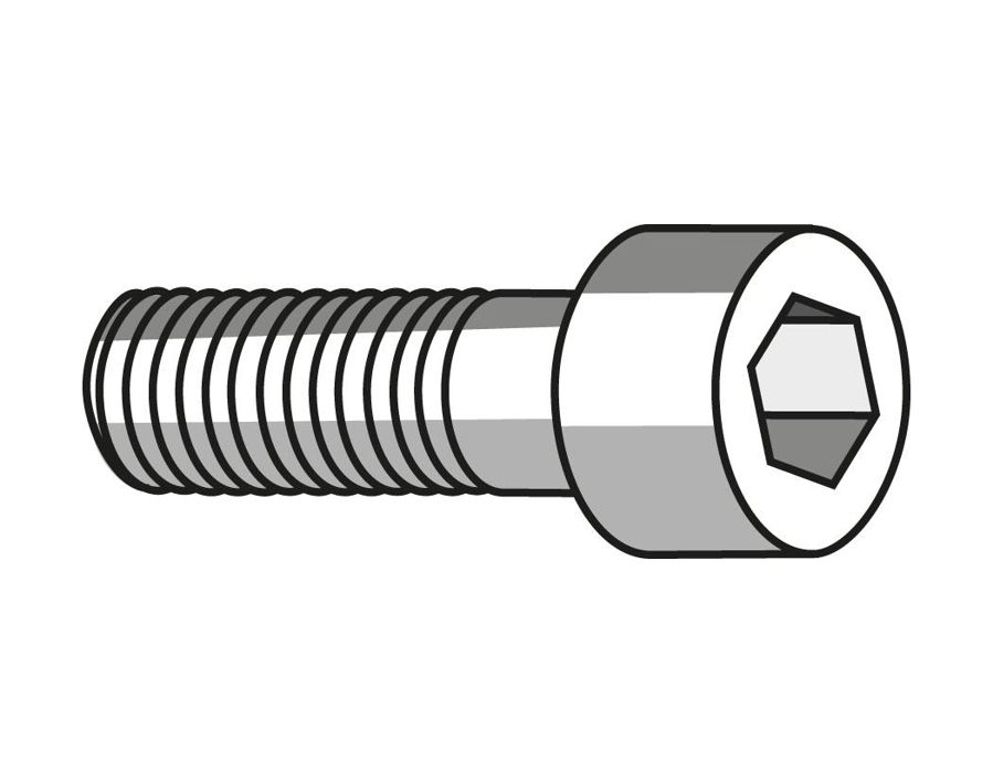 Spannschraube Sechskant für Auflageplatte