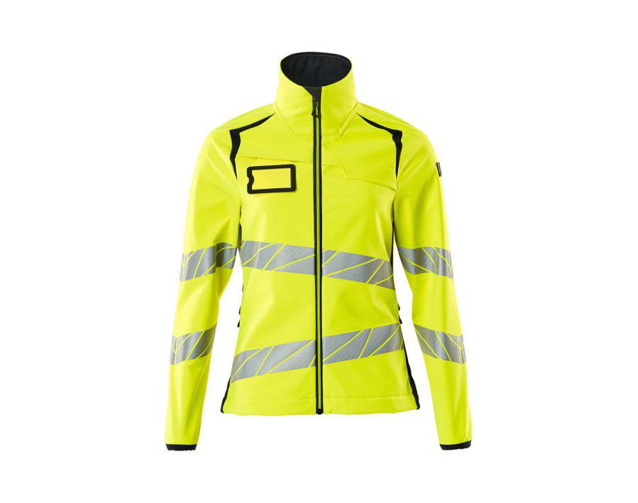 Giacca Softshell ACCELERATE SAFE hi-vis giallo/blu navy scuro