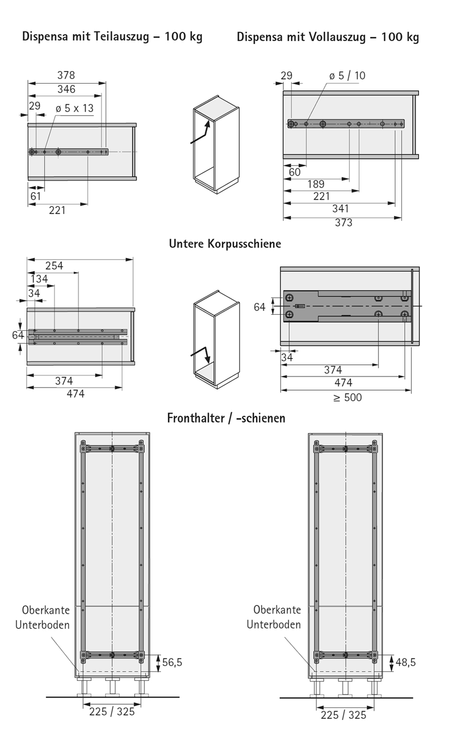 Telaio portante Dispensa 90° ClickFixx  