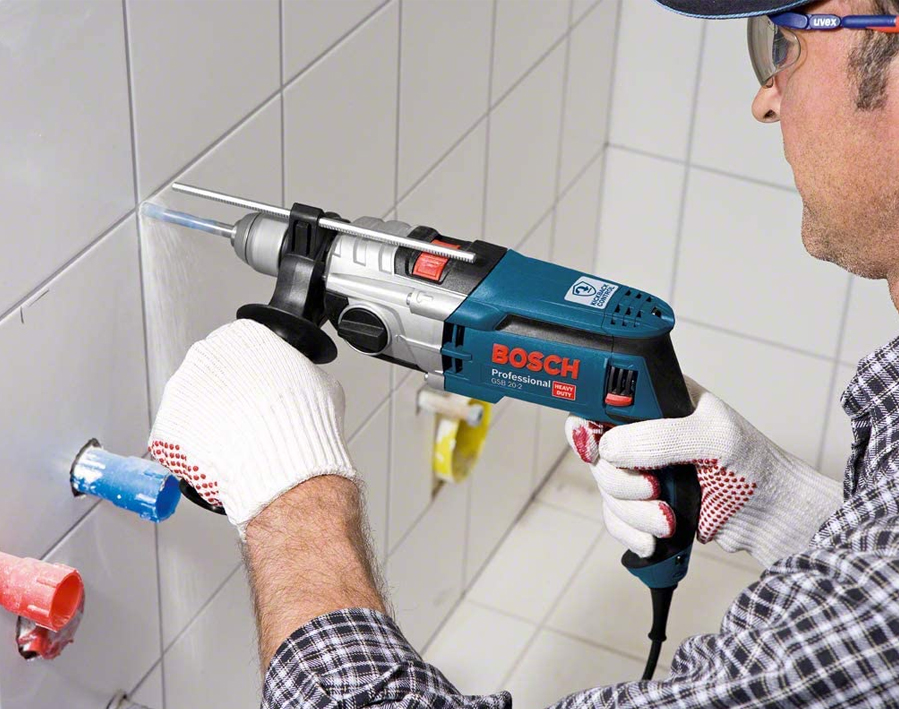 Trapano con percussione a 2 velocità GSB 20-2 Professional  