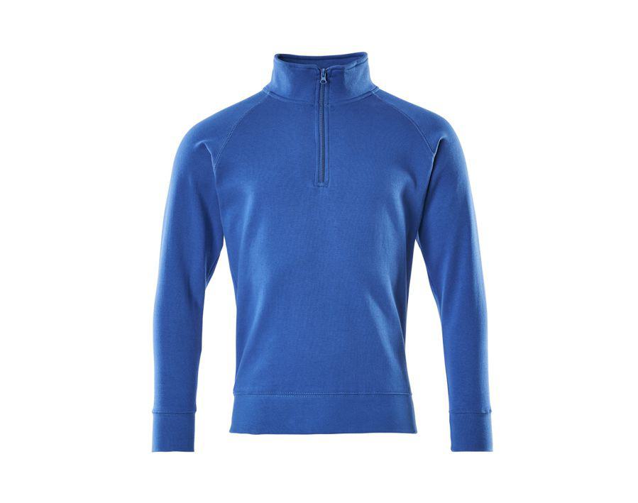 Felpa con mezza cerniera CROSSOVER azzurro