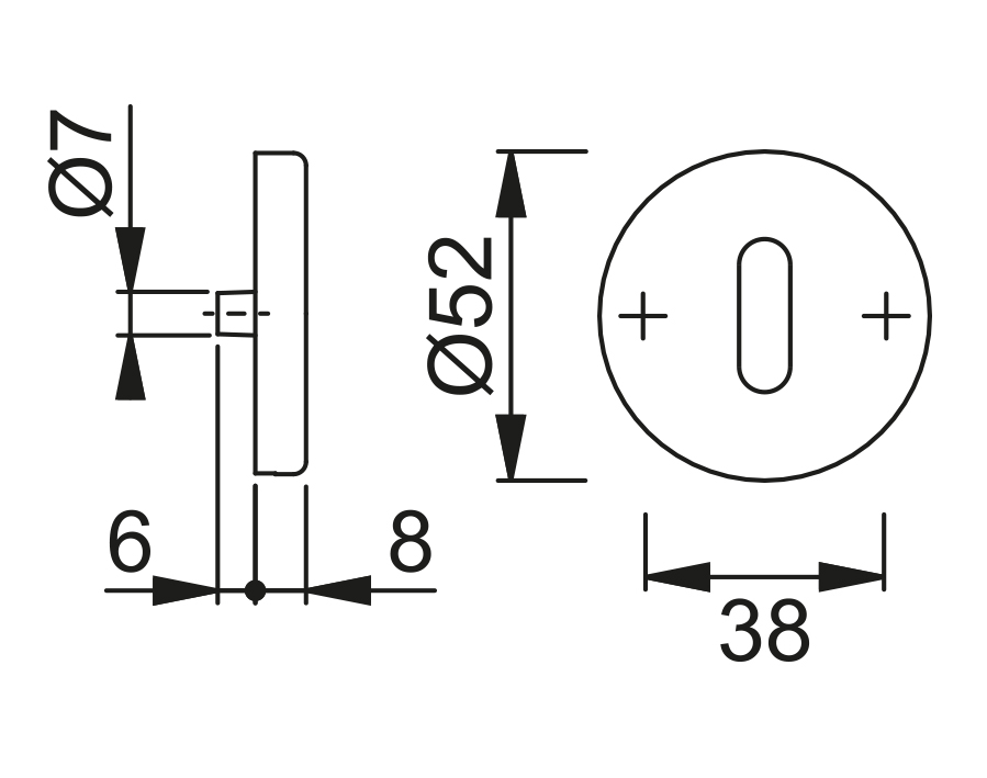 Guarnitura con rosetta e bocchetta serie Paris E138Z/42KV/42KVS 