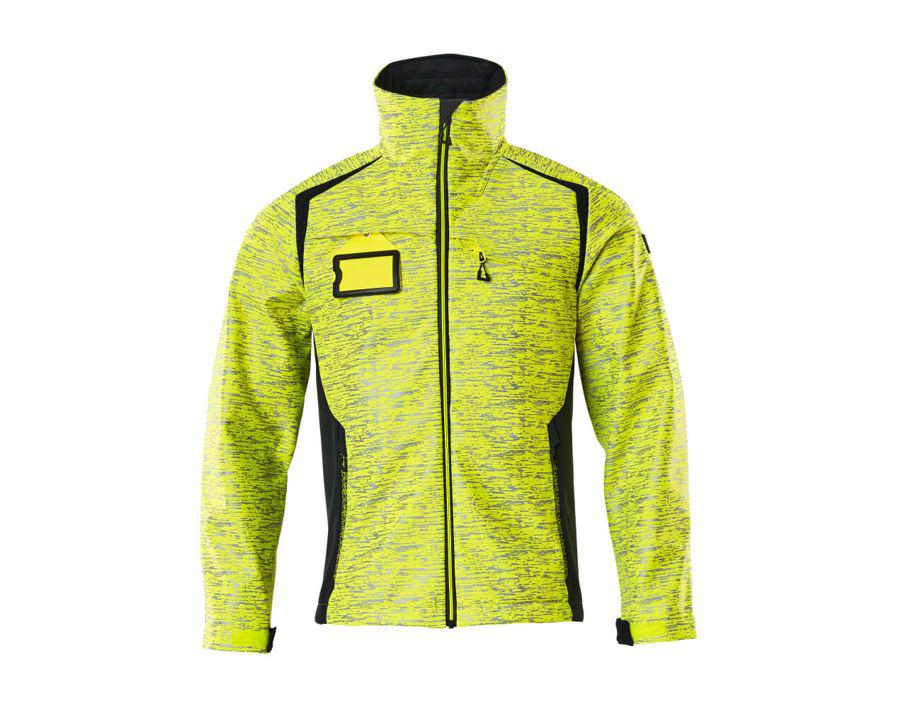 Giacca Softshell ACCELERATE SAFE hi-vis giallo/blu navy scuro