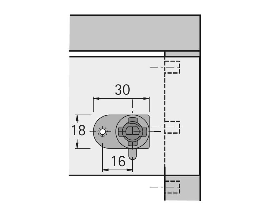 Serratura a leva con cilindro Prestige 2000