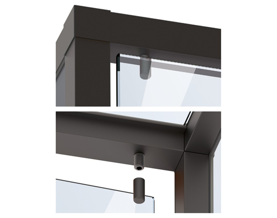 Cadro Vetrina Fermo per anta in vetro nero