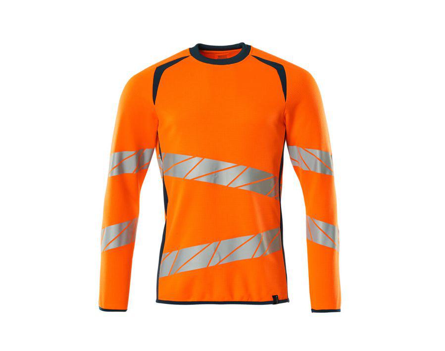 Felpa ACCELERATE SAFE hi-vis arancio/petrolio scuro