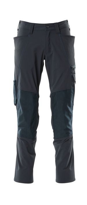 Pantaloni con tasche porta-ginocchiere ACCELERATE blu navy scuro