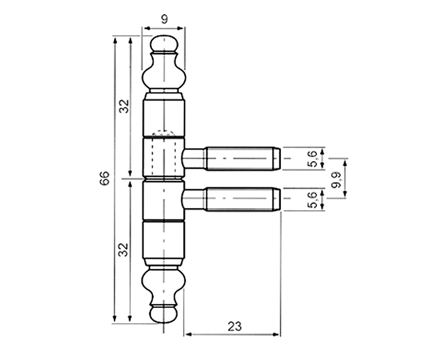 Cerniera per mobili stile barocco 50B-09-000