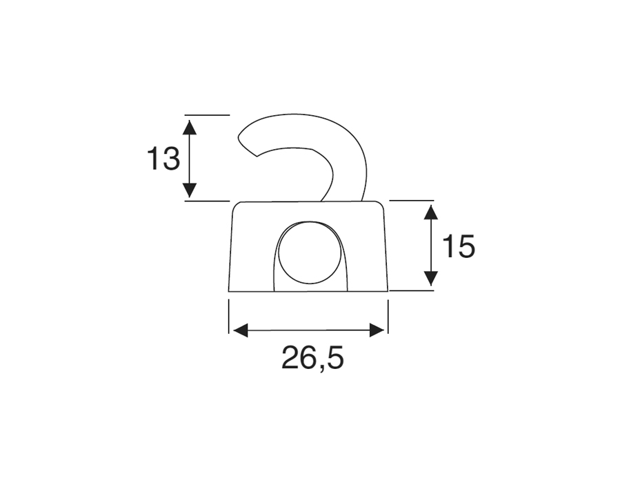 Kit per serrature per asta profilata Ø 6 mm