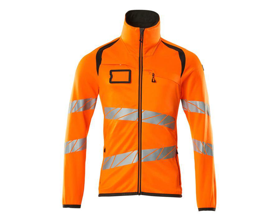 Maglione in pile con chiusura lampo ACCELERATE SAFE hi-vis arancio/antracite scuro