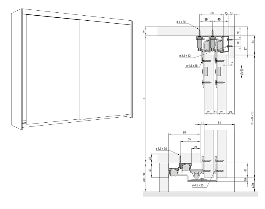 Hawa Combino 65 H Mixslide (MS) ol
