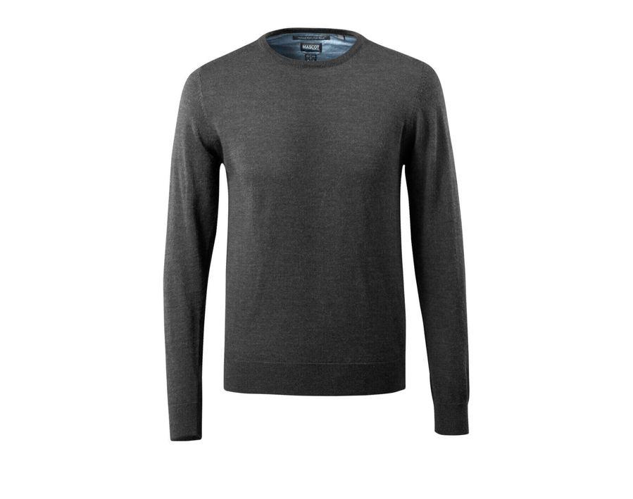 Maglione FRONTLINE antracite scuro/grigio chiaro melange