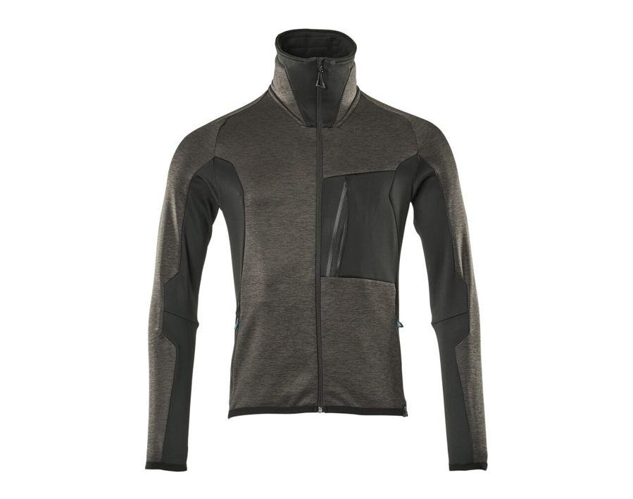 Maglione in pile con chiusura lampo ADVANCED antracite scuro/nero