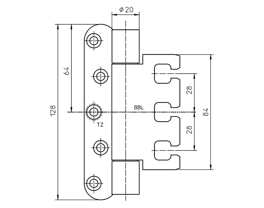 Cerniera VARIANT VX7939/120