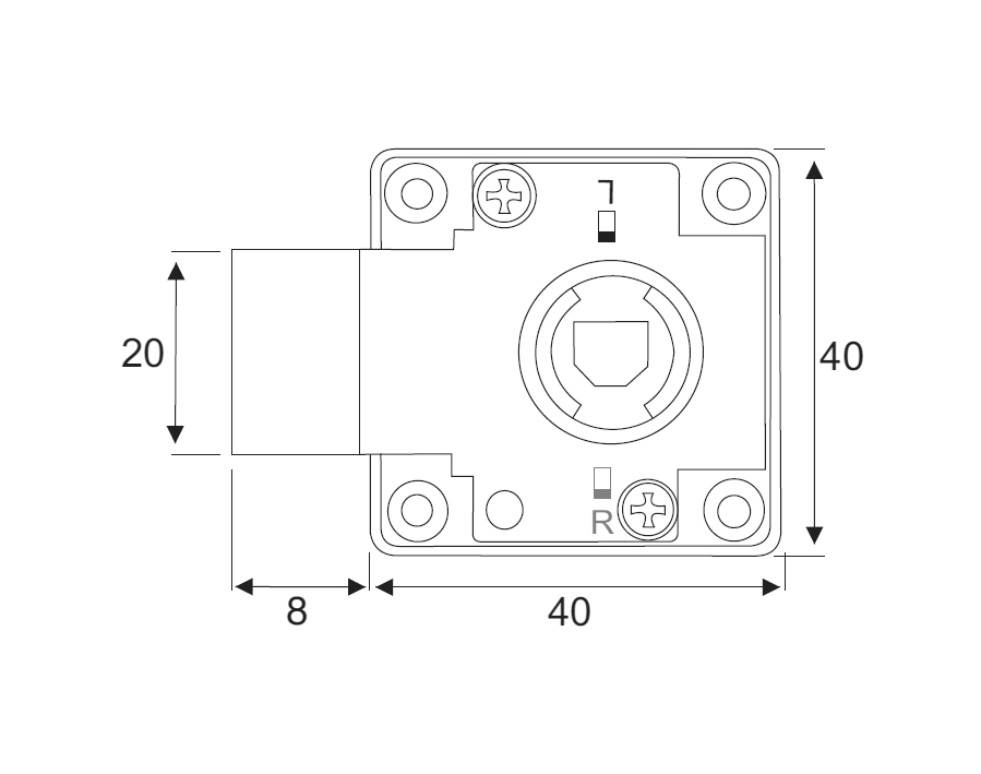 Serratura da avvitare