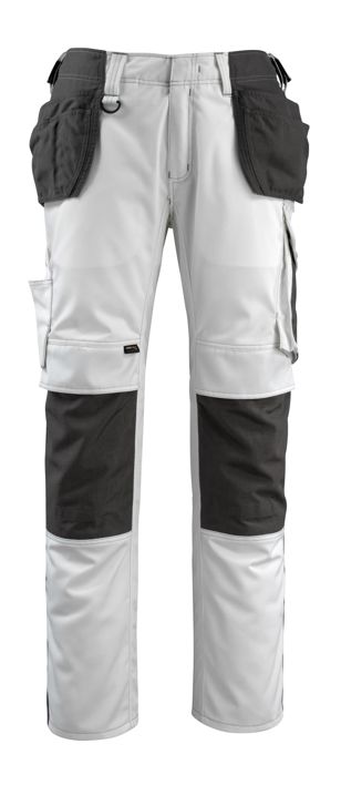 Pantaloni con tasche esterne UNIQUE bianco/antracite scuro