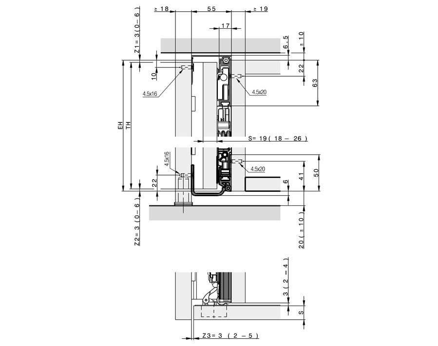 Hawa Concepta III 25 Pull, sinistra
