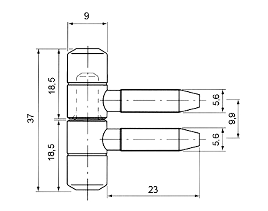 Cerniera standard per mobili 20-09-000