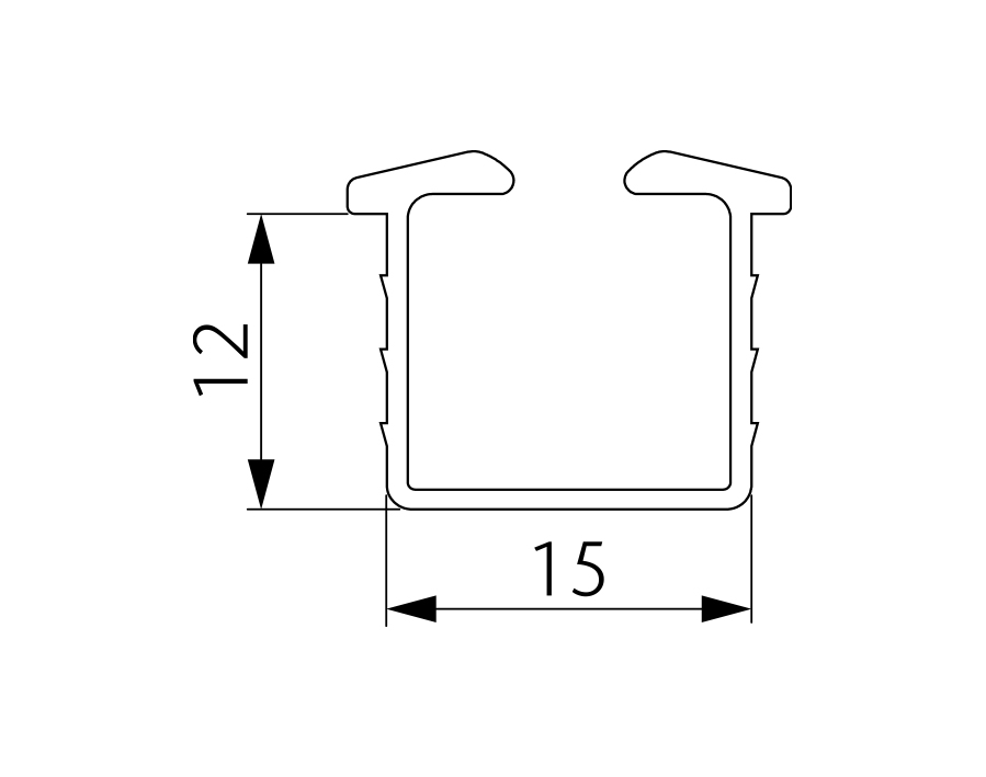 Binario guida semplice opk Submarine 9 W InSide
