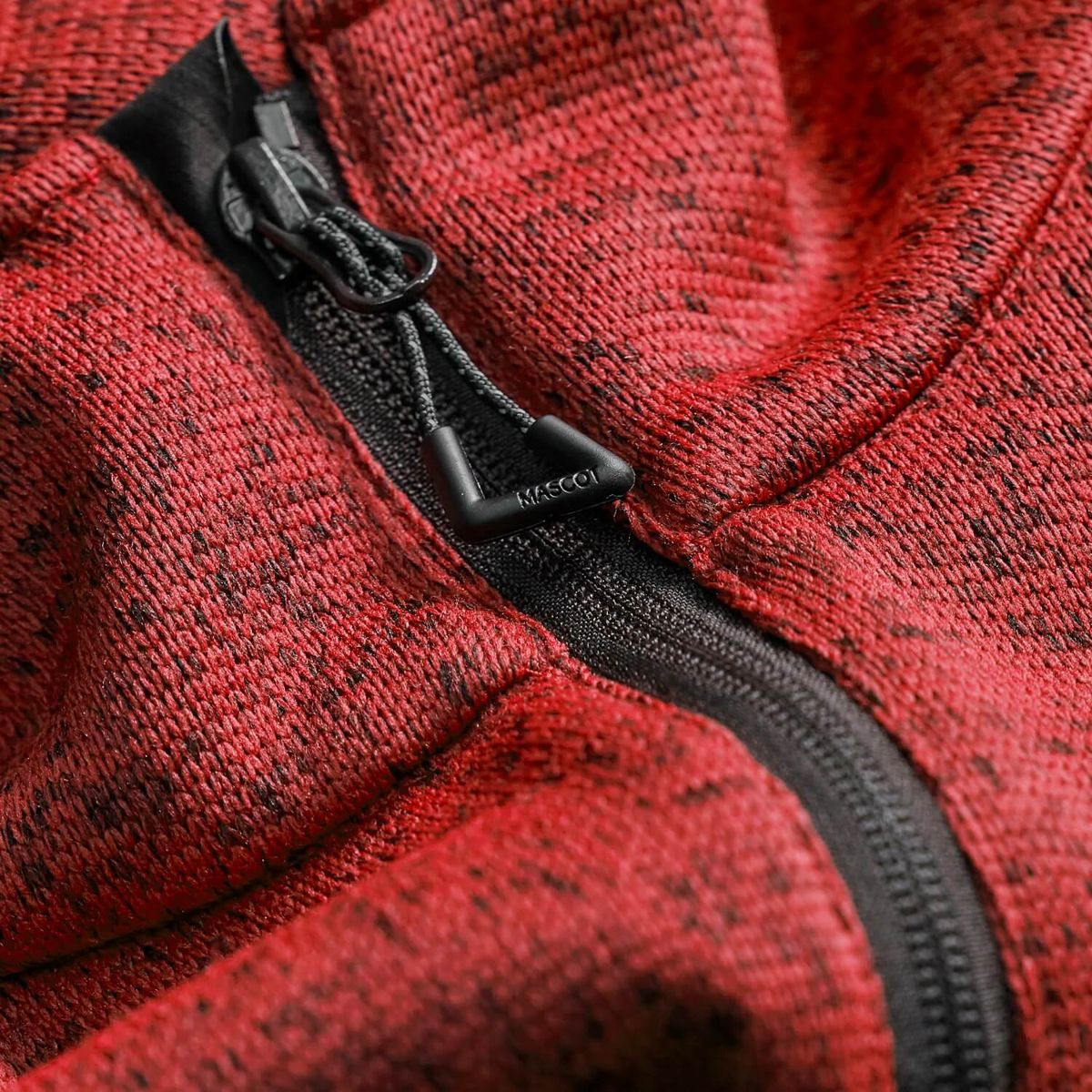 Maglione con chiusura lampo ACCELERATE rosso/nero