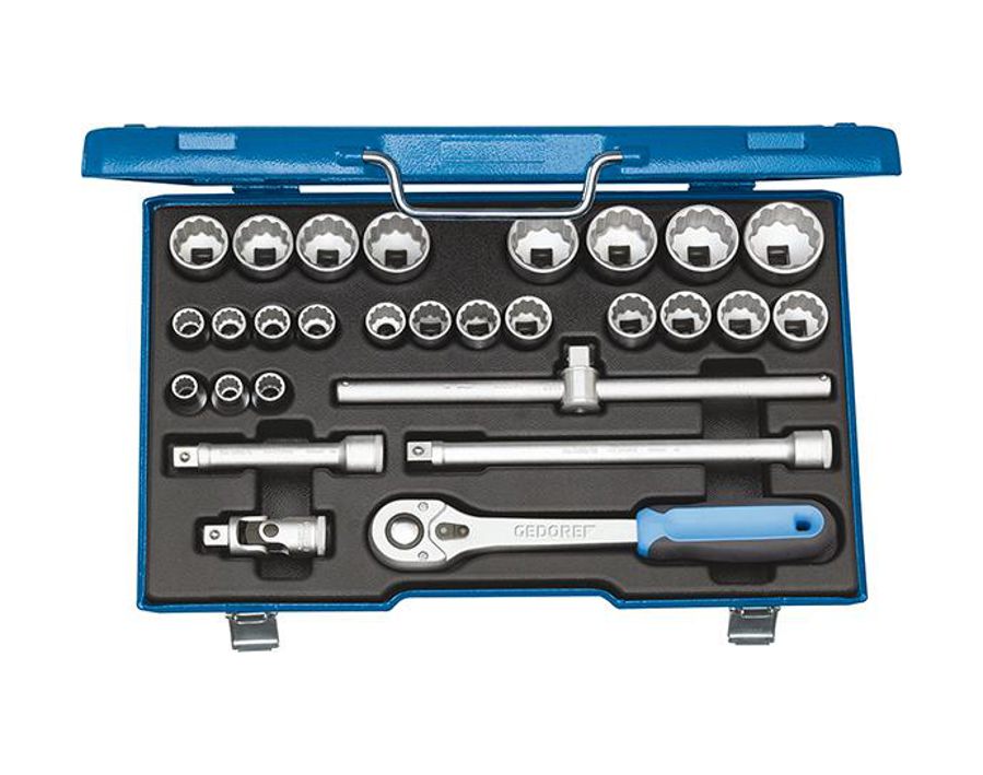 Zwölfkant-Steckschlüssel-Garnitur 1/2"