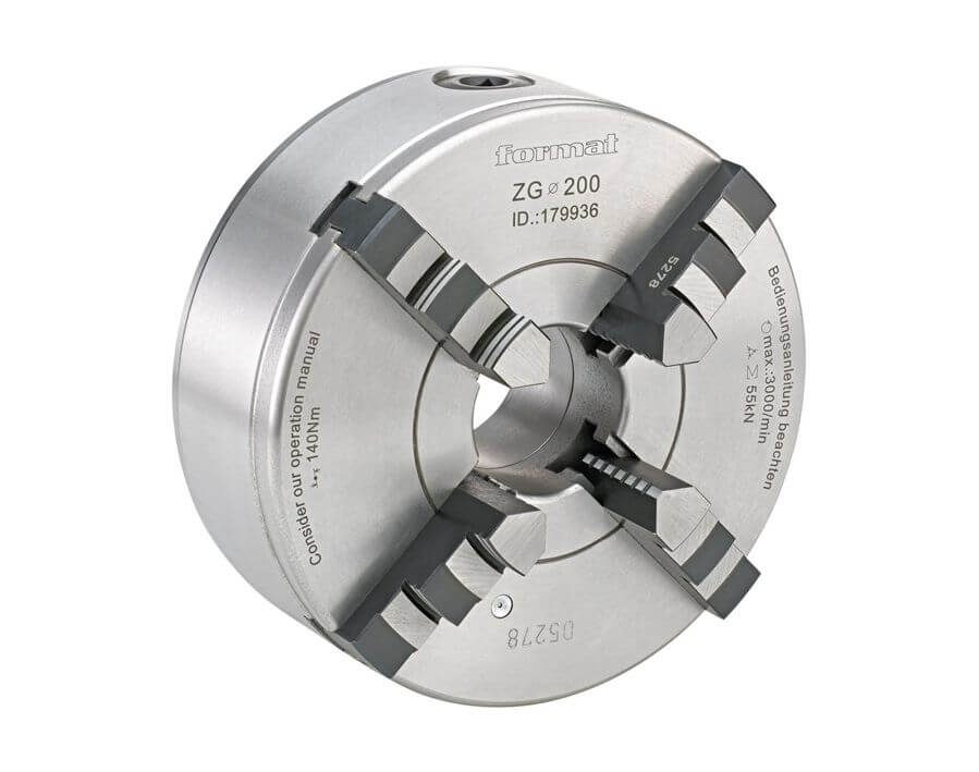 Spiralring-Vierbacken-Drehfutter Guss