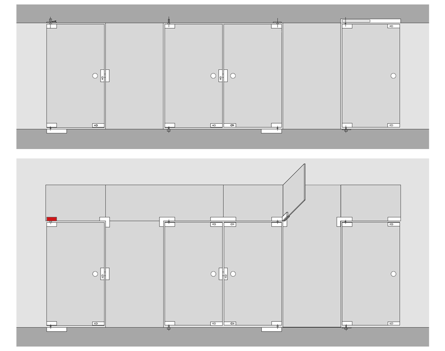 Cerniera per sopraluce PT 30 Universal 