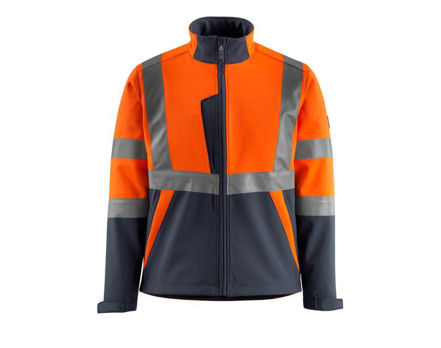 Giacca Softshell SAFE LIGHT hi-vis arancio/blu navy scuro