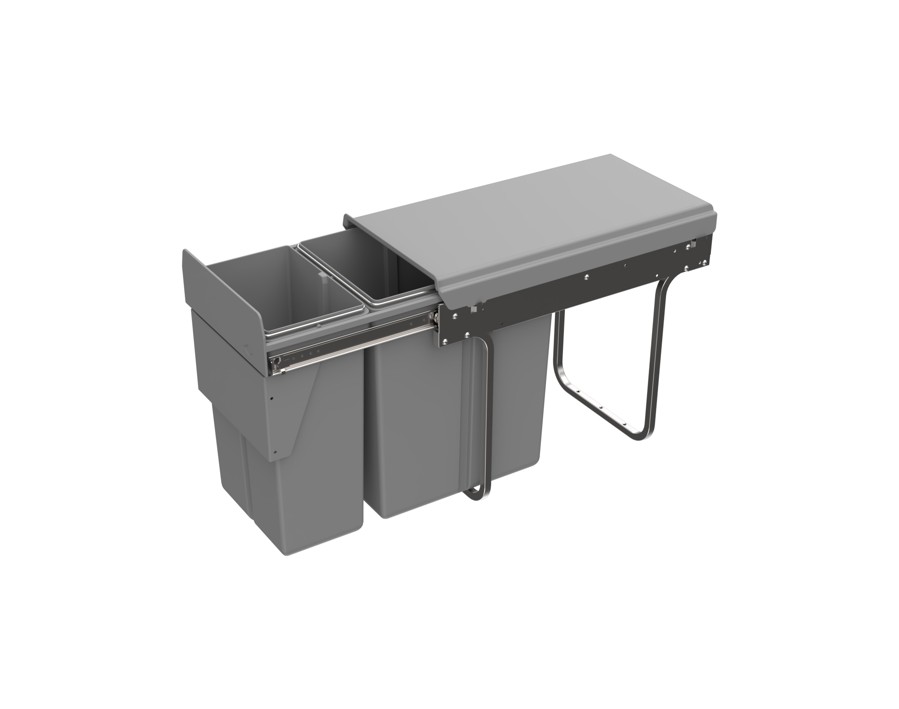 Bin.it Duo I grigio 300 - 400 mm