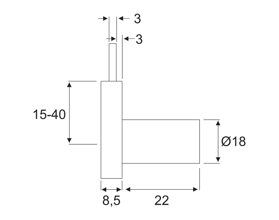 Serratura da avvitare
