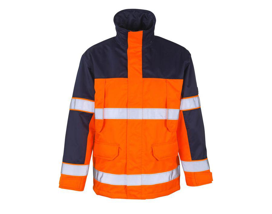 Parka SAFE IMAGE hi-vis arancio/blu navy